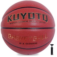 Official Size 7 Indoor Outdoor Basketball 29.5" Moisture Absorption Composite...