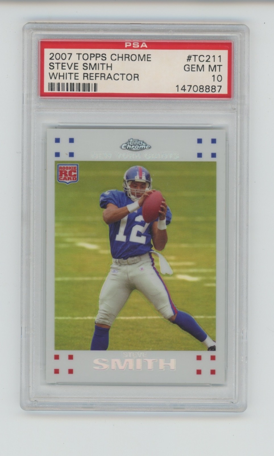 Steve Smith Topps Chrome #TC211 White Refractor