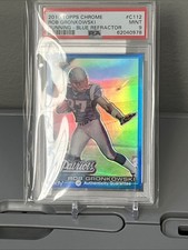 ROB GRONKOWSKI PSA 9 2010 TOPPS CHROME #C112 ROOKIE -  BLUE REFRACTOR  144/199