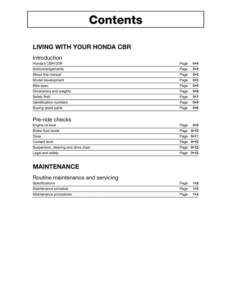 Honda CBR125R (2004-2010) Haynes Repair Manual - Image 3 of 4