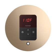 Mr. Steam ITRDPG iTempo Round Steam Control and Steamhead in Polished Gold