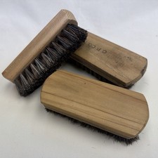 LOT OF 3 Shoe Shine Polish Brushes