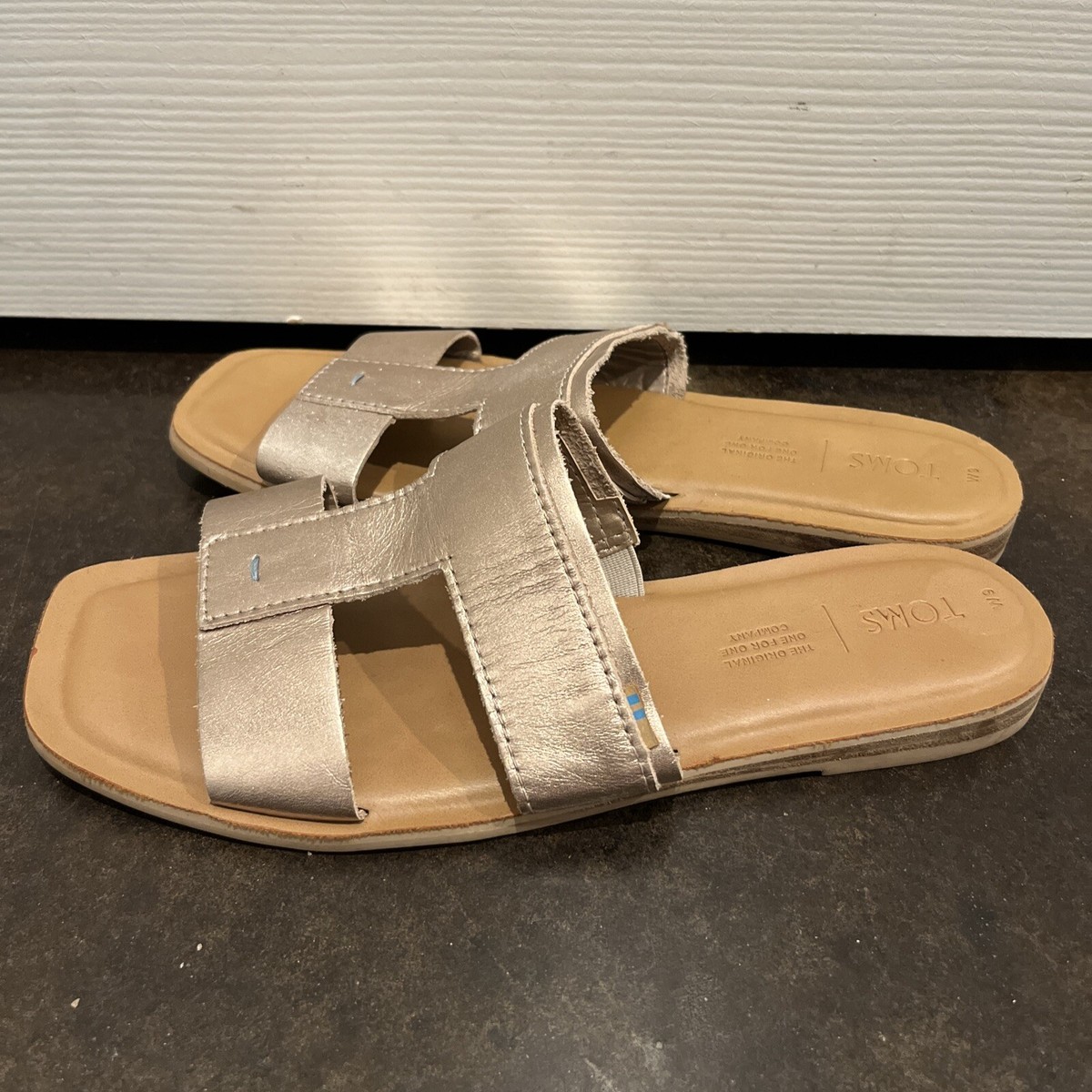 Rose Gold Toms Seacliff Sandals Toms Womens Seacliff Slide Sandals