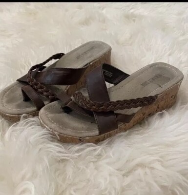 Vintage Y2K Lower East Side Wedge Sandals  Size 6.5 