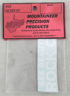 HO Scale ''See Beautiful Rock City'' Barn Decal - MPP #1818