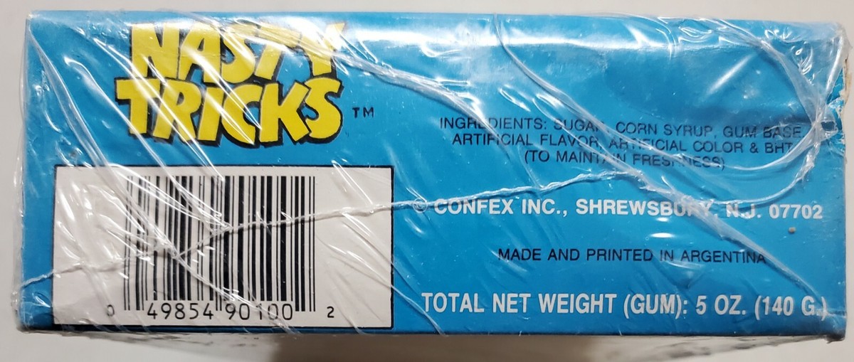 ☆NASTY FANCY CLUB☆ MASTER PIECE BOXTY WHITE F25QB098 1990 Confex Nasty Tricks Unopened 36 Count Factory Sealed