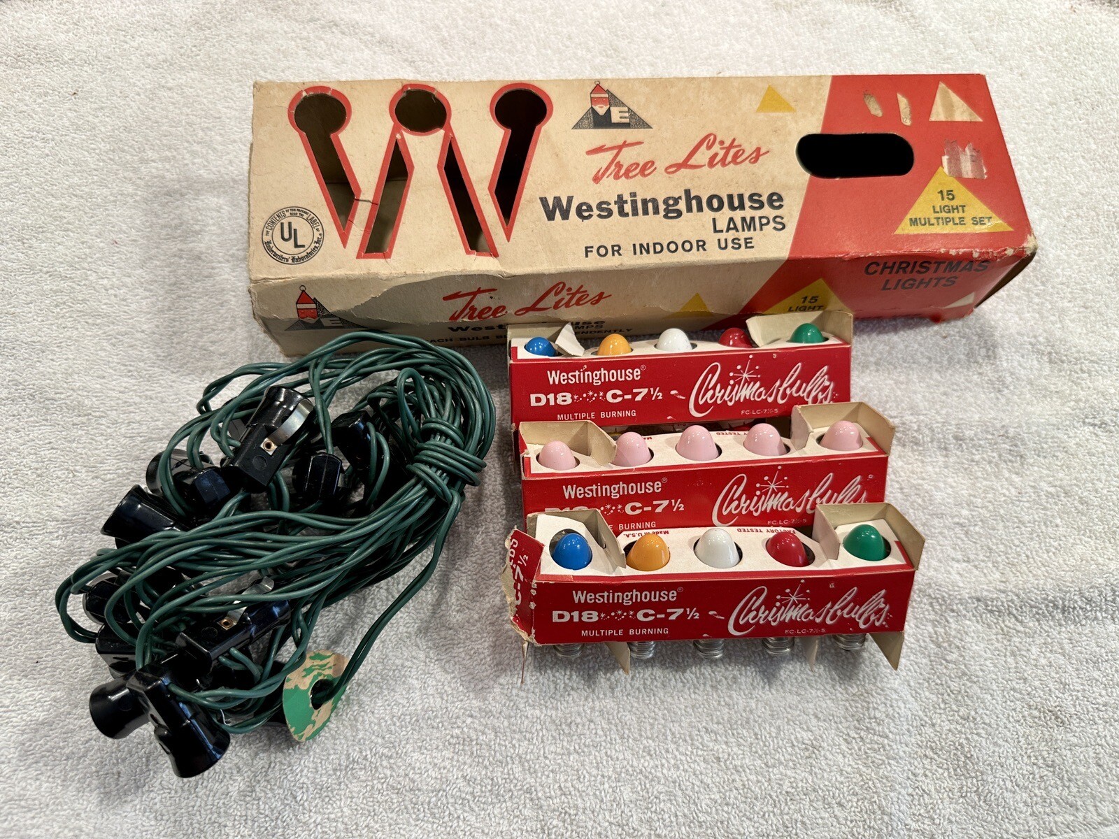 Westinghouse Christmas Tree Lights VTG NOS eBay