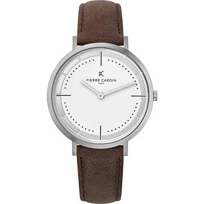 Pierre Cardin Herren Uhr Armbanduhr Belleville Leder CBV.1026 - Bild 1 von 3