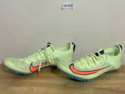 Nike Zoom Superfly Elite 2 Track Shoes Barely Volt/Orange Sz M8.5