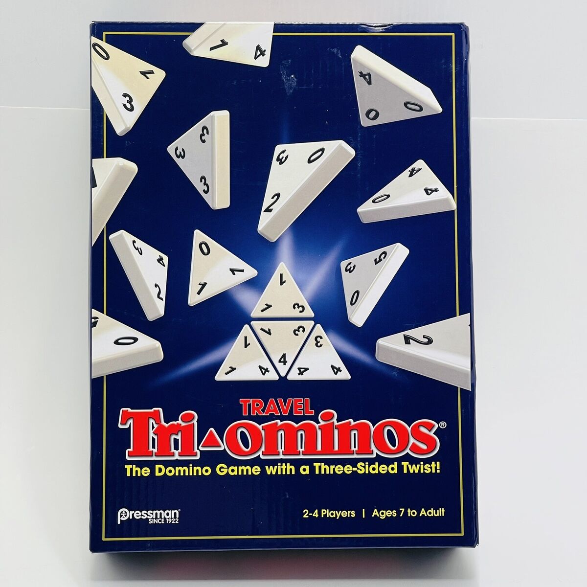  Tri-Ominos - Travel Edition with Lightweight Playing Tiles by  Pressman Games Blue, 5 : Toys & Games