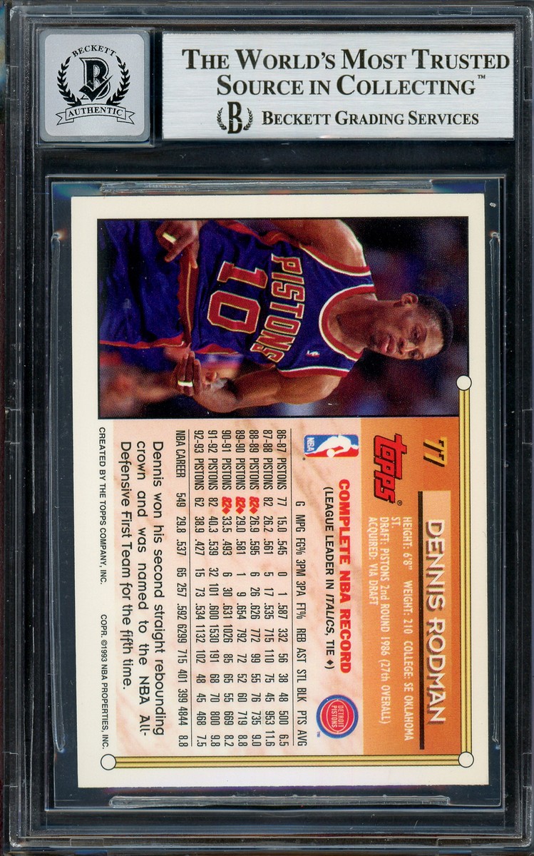 （10月末まで特価） Dennis Rodman 2018 Leaf auto SSP /7 PSA 10 GEM MINT 2018 DENNIS RODMAN LEAF METAL SPORTS