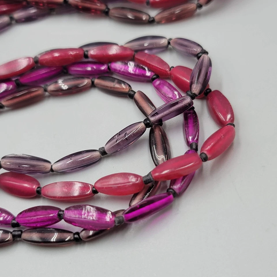 Ожерелье Premier Designs оттенки фиолетового длиной четыре нити 38 дюймов - Изображение 2 из 4