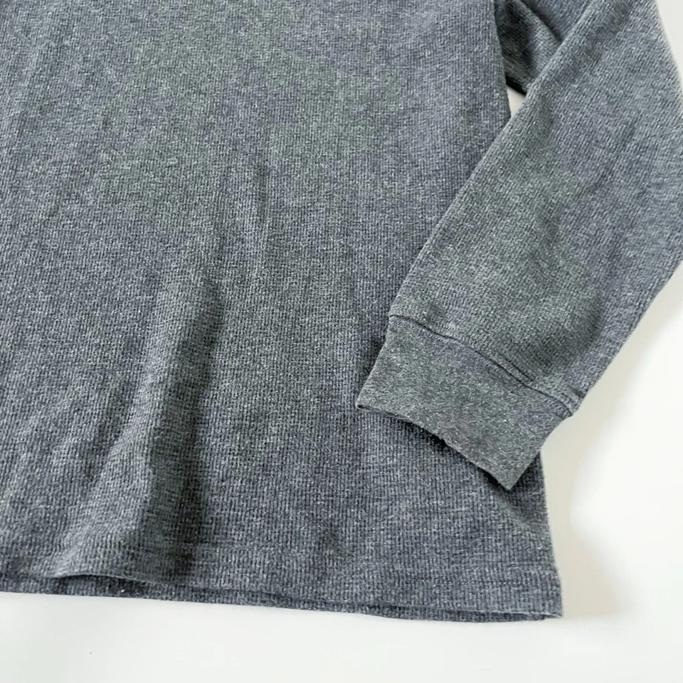 Camisa Polo Ralph Lauren L 14-16 Gris Térmica Tejida Gofre Manga Larga Gris para Niños Foto 4 de 4