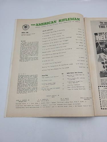 The American Rifleman Magazine 1968 Vintage Lot of 9 NRA Hunter Safety Drilling - Foto 9 di 23