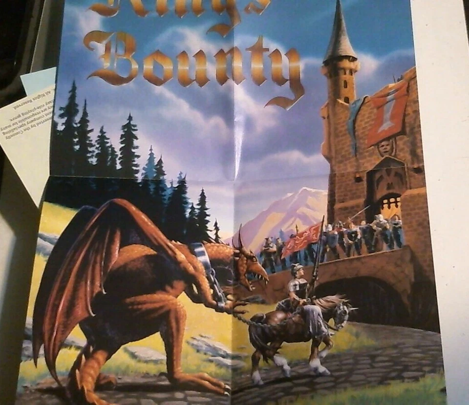 King's Bounty Commodore 64, 1990 video game with box 5.25" floppy disk - Image 4 of 4