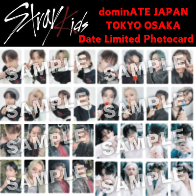 STRAY KIDS TOUR dominATE JAPAN DATE LIMITED PHOTOCARD TOKYO STRAY KIDS TOUR dominATE JAPAN DATE LIMITED PHOTOCARD TOKYO