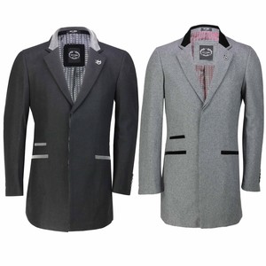 black smart overcoat