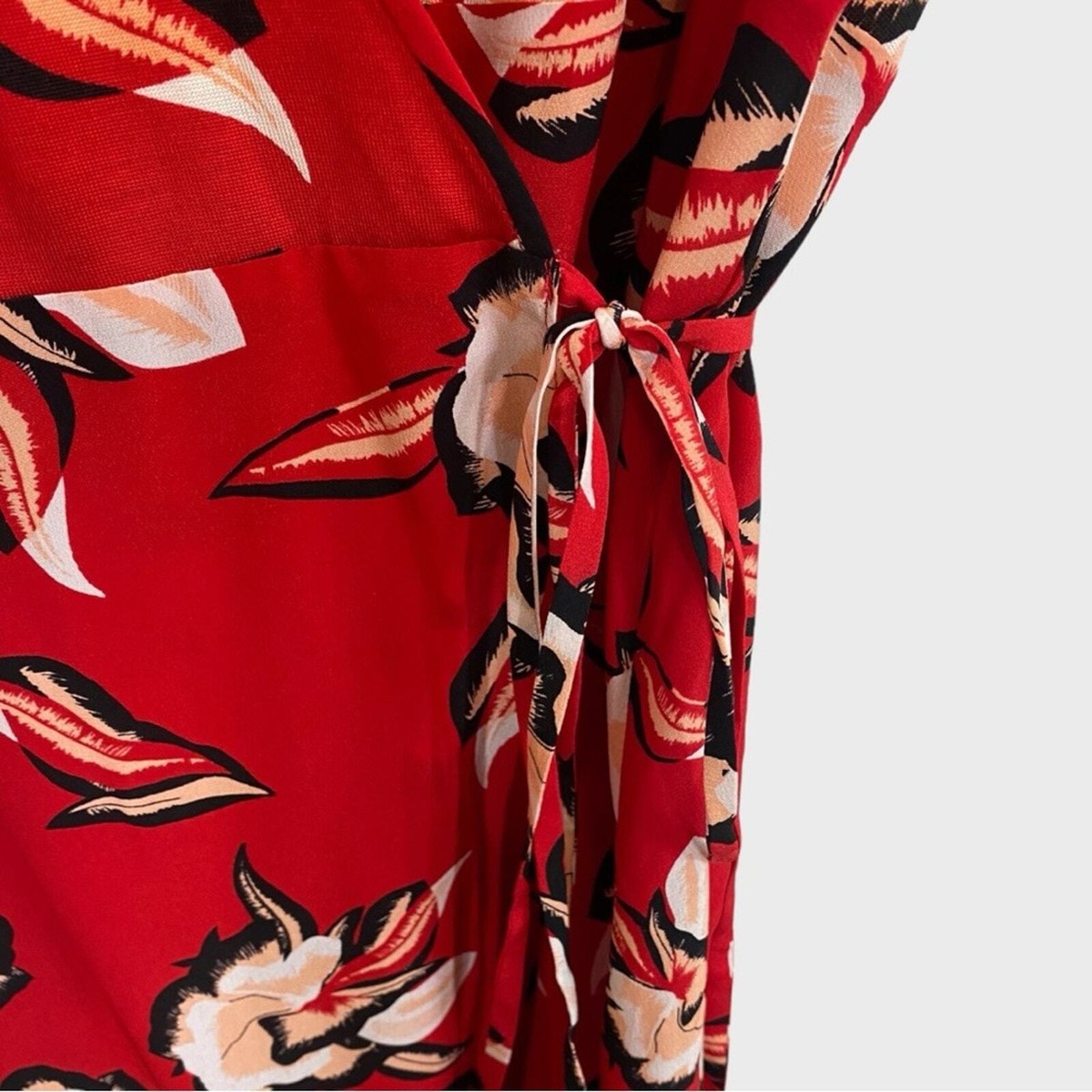 ワンピースその他 DIANE VON FURSTENBERG Women Dresses DVFDL4S005 ODTFL RED DIANE VON FURSTENBERG Silk Printed Wrap Dress Red XXS | PLAYFUL