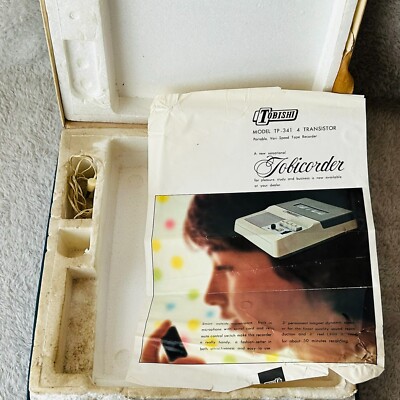 Vintage 1970s Tobishi TP-341 Transistor Open Reel Tape Recorder