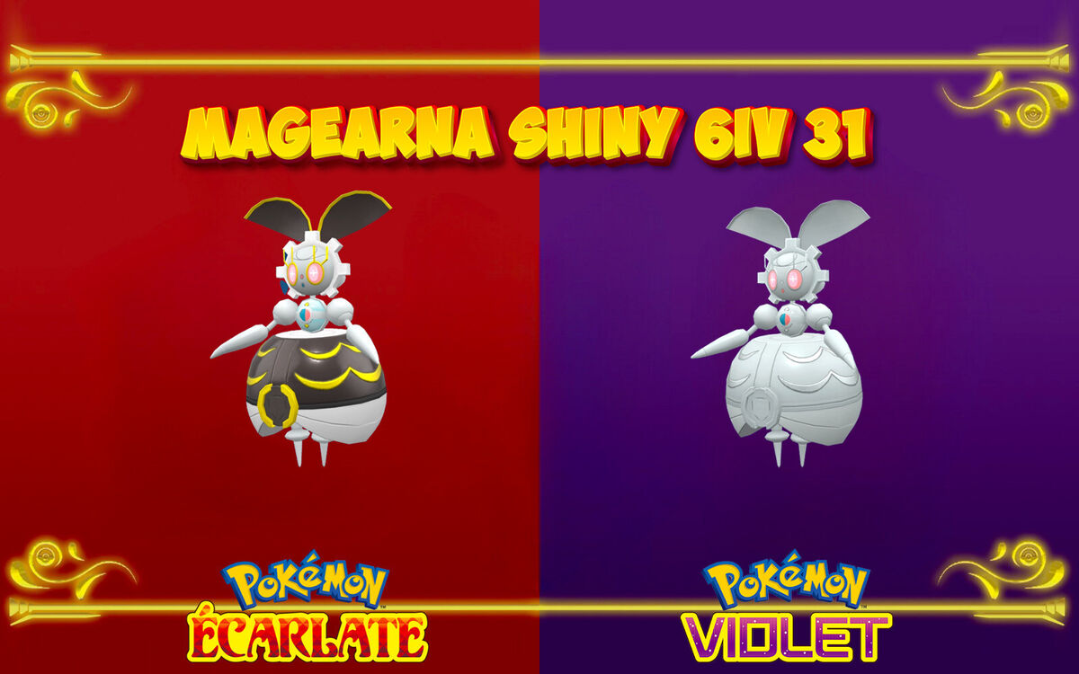 Pokemon Ecarlate / Pokemon Violet : pack 8 pokemon shiny strat 6 IV 31 opti  raid