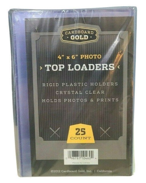 Cardboard Gold 4x6 Top Loaders – 500 Count, Super Clear PVC, Acid-Free For Photo & Card Protection