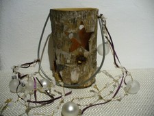 Romantisches Windlicht Laterne Glas/Holz, Originell