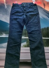 Spanx Jeans Women's Sz 32 The Slim X Straight Fit Denim Blue Dark Wash 148 NWT