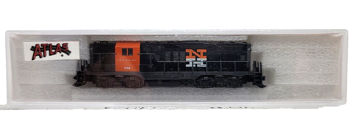 ATLAS Nゲージ GP-9 #4334 N ATLAS-KATO 4334 EMD GP-9 New Haven Locomotive #1206 Tested
