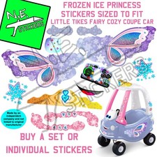 Replacement stickers TO FIT Little Tikes FAIRY Cozy Coupe ride-on toy car