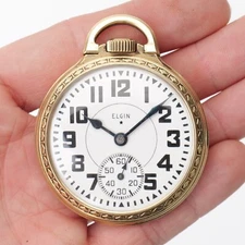 1941 Elgin B. W. Raymond Grade 478 16S 21 Jewels Gold Filled Case Pocket Watch