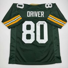 Autographed/Signed Donald Driver Green Bay Green Football Jersey JSA COA