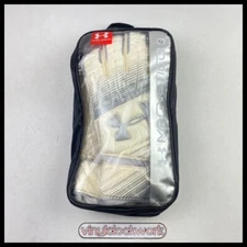 Under Armour Magnetico Premier Goalkeeper Gloves Mens 12 White Silver GK $130