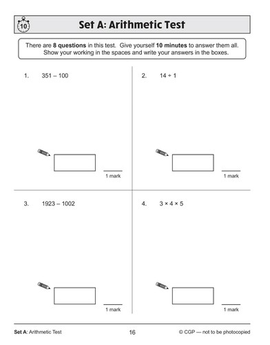 KS2 Year 6 Maths SAT Buster 10-Minute Test Foundation with Answer Ages 10-11 CGP - Picture 9 of 12