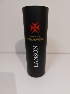 Lanson Champagner Longdrinkglas Glas 0,1l Satiniert Schwarz NEU