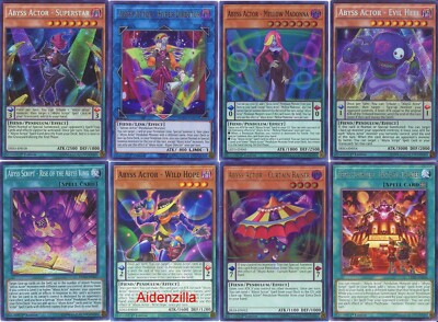 Yugioh Abyss Actor Pendulum Deck - Curtain Raiser Mellow Madonna Hyper  Director | eBay