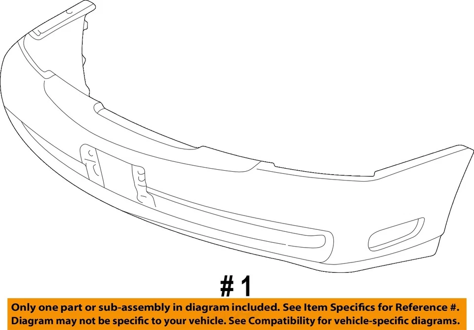 Used Front Bumper Assembly Front fits: 2005 Cadillac Deville Base Front Grade B - Imagem 4 de 4