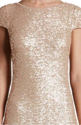dress the population teresa NEW Dress the Population Teresa Body-Con Gown in Rose Gold - Size M #D2844