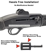 GG&G GGG-2576 fits Beretta 1301 -Slotted Extended Bolt Handle - Steel -Black NEW