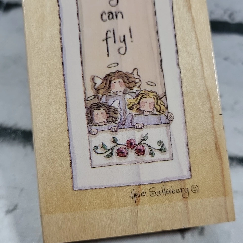 Estampillas Suceden Estampilla de Goma #80280 Nunca Corre Más Rápido Ángel de la Guarda  Foto 2 de 4