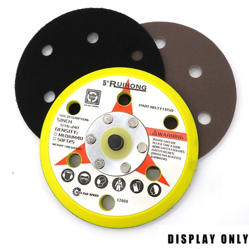 5" 125mm 6 Fori Pad Saver Pad Protezione Pad per Levigatura Pad Supporto Gancio e Loop - Foto 4 di 7