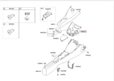 Genuine Front Console Cup Holder KIA Picanto Morning 2011-2015 846521Y000EQ