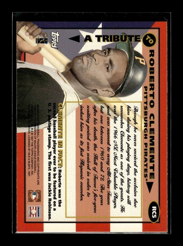 1998 Topps Clemente Tribute #RC5 Roberto Clemente (NM)(BAS) - Picture 2 of 2