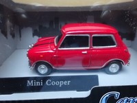 Mini Cooper Rot Altes Model Oldtimer Modelauto Ca.7Cm *Neu* 1:43