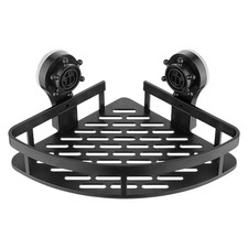 Suction Triangle Storage Rack Bathroom Rack Wall Mounted Strong Suction Natural