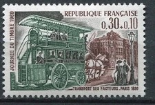 🦬Timbre France N°1589 - Luxe ** - Journée du Timbre - MNH** - 1969🦬