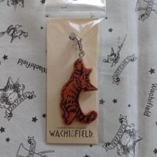 Wachifield Dayan Leather Zipper Pull Charm  Cat Collectible  Excellent