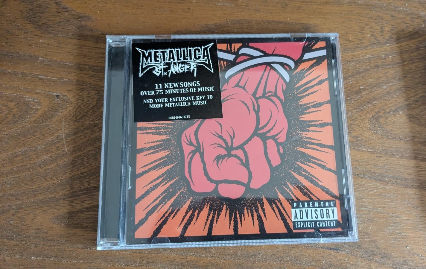 Metallica : St Anger CD great example, played once heavy metal compact disc
