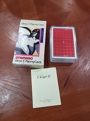 Vintage Playing Cards With Kitagawa Utamaro Ukiyo-E Prints By Sanyo Enterprise - Imagen 6 de 6