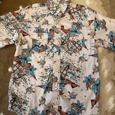 Rock & Roll  Short sleeve Button down Youth Medium