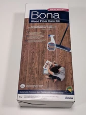 Bona Hardwood Wood Floor Care Cleaning Kit Tile Vinyl Laminate Microfiber Mop 